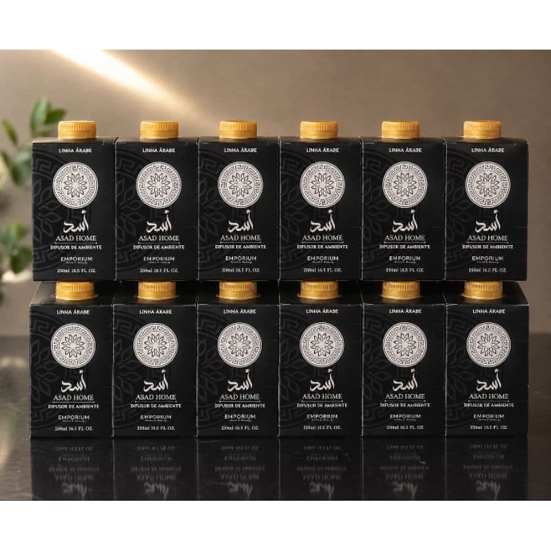 Difusor de Ambiente Asad Home Linha Árabe Emporium 250ml Kit com 12