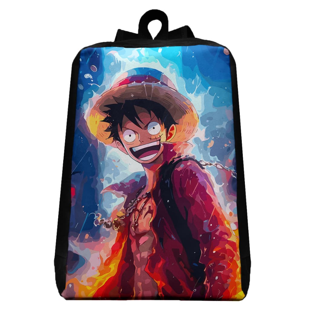 Mochila One Piece Luffy Escolar Infantil Grande Resistente Envio Imediato