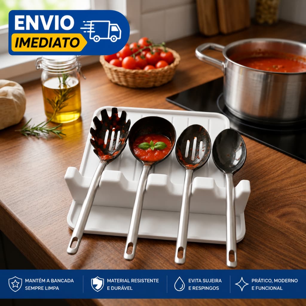 Suporte Descanso para Talheres de Cozinha | Apoio para Colher Concha e Espátula Colheres Cozinha Escumadeira Organizador