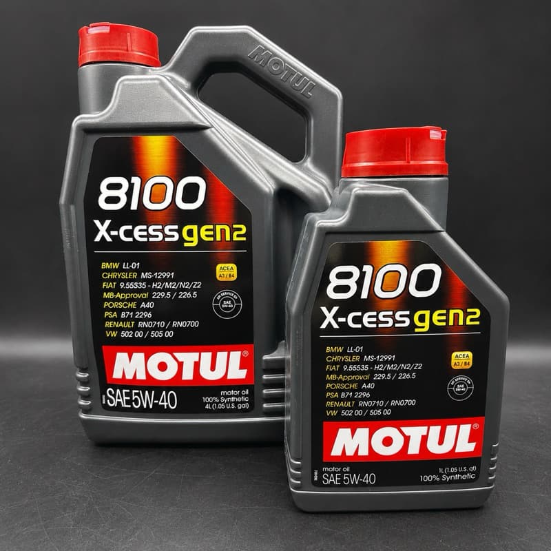 Óleo Motor Motul 8100 X-CESS GEN2 5W40 5L 100% Sintético API SP ACEA A3/B4