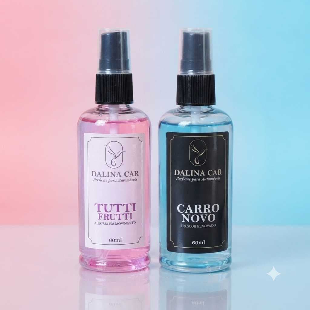 Kit 2 Cheirinho Para Carro Perfume Automotivo Spray 60ml Arominha