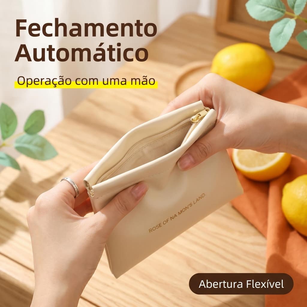 Necessaire Pequena Luxuosa para Maquiagem Rápida