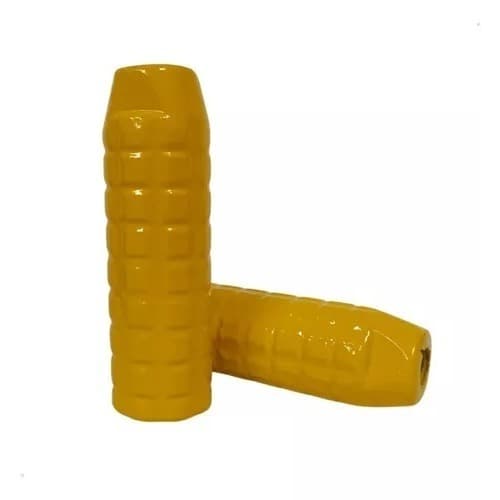 Par Apoio Trolhinha Suporte De Pé Eixo Para Manobras Pequena Na Cor Amarelo