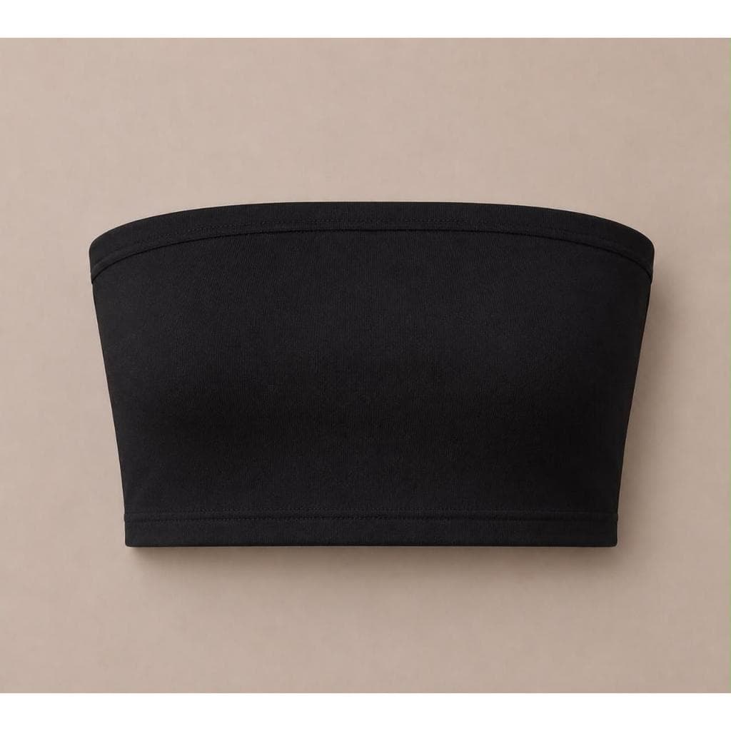 Top Faixa Feminino Tomara Que Caia Cropped Faixa Sem Bojo Básico Moda Verão Casual Elegante Blogueira