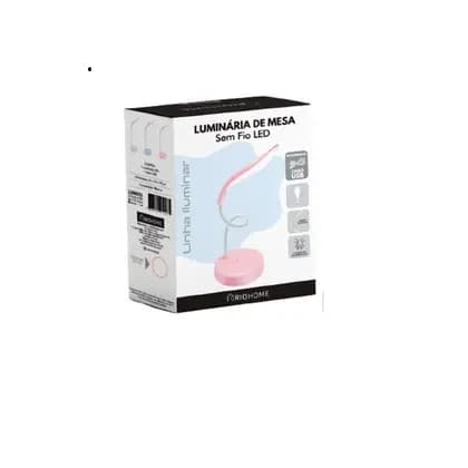 Luminária de Mesa LED Flexível Recarregável USB Sem Fio Rio Home branca