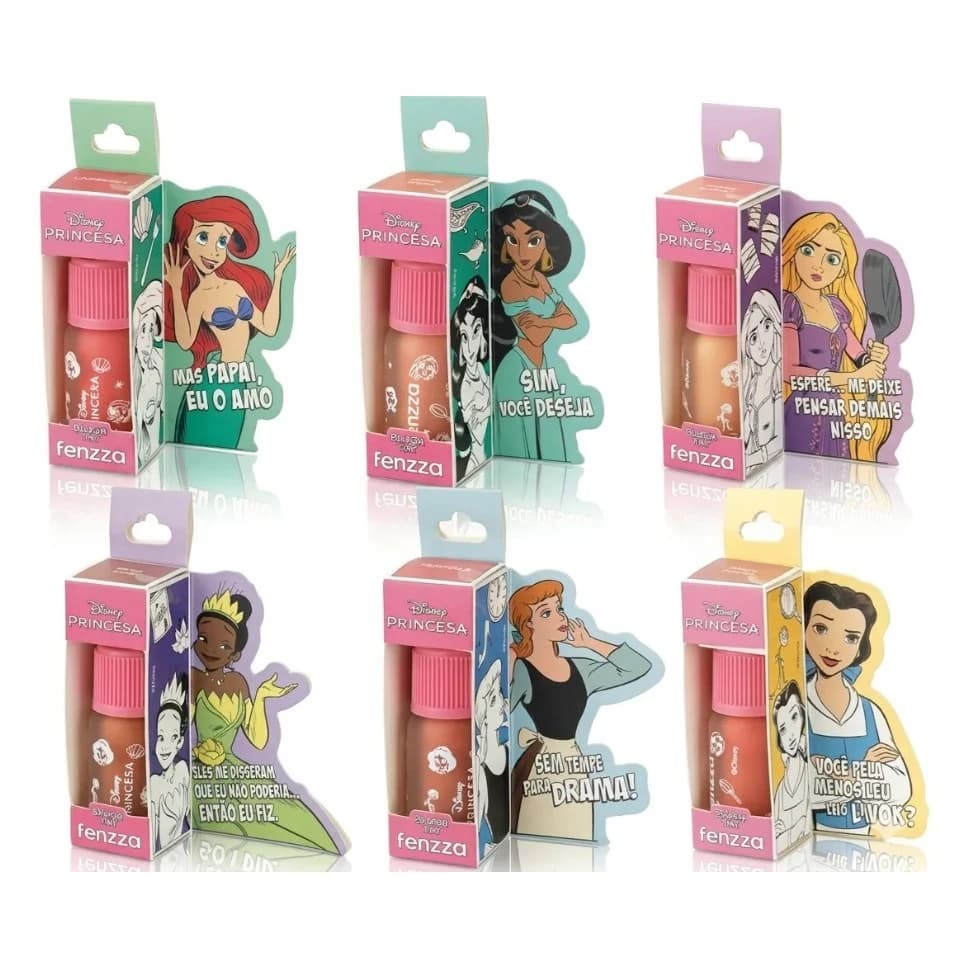 Blush Tint Fenzza Disney Princesas – Efeito Natural Longa Duração