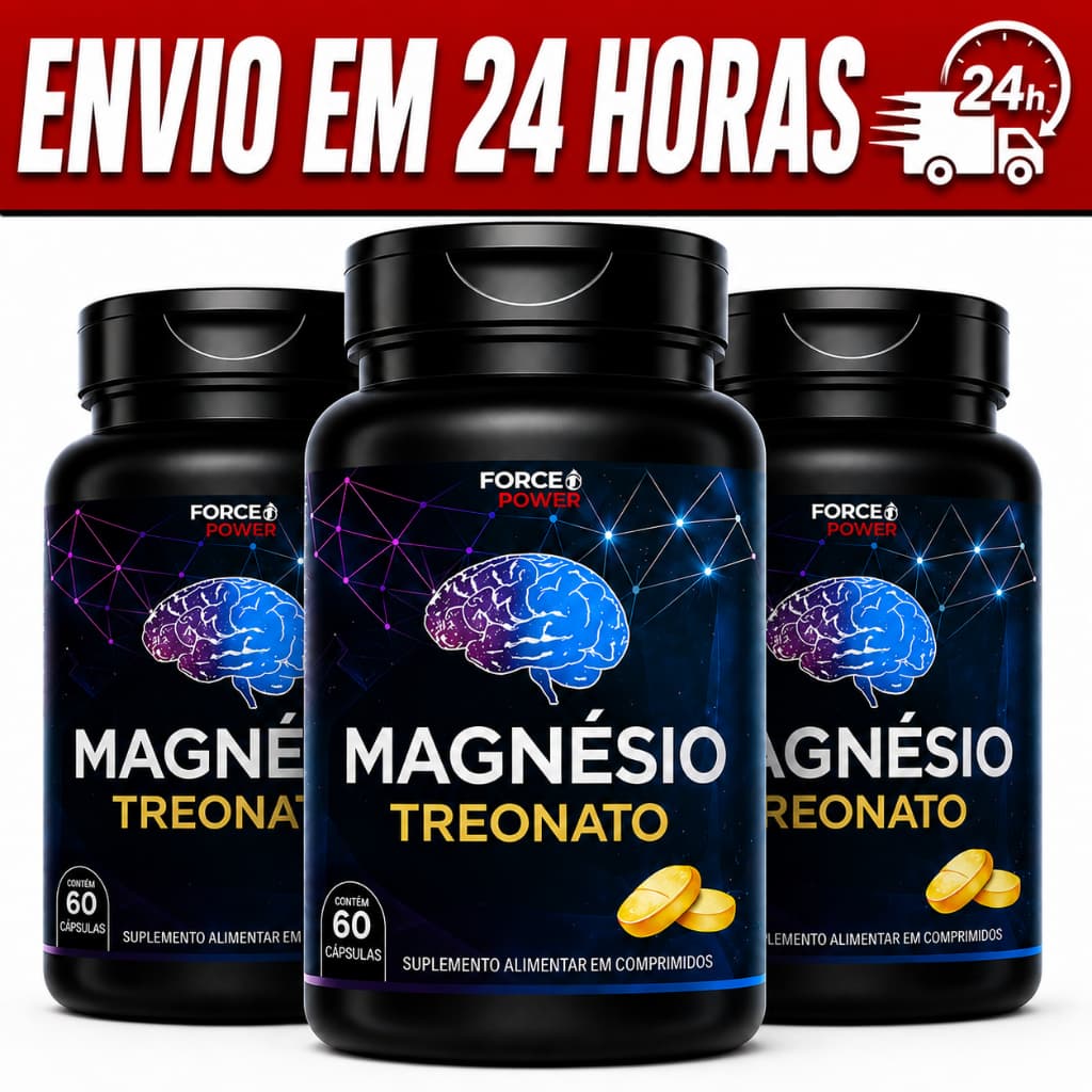 Treonato de Magnésio 1000 mg Original com Treonina ALTA ABSORÇÃO - ENVIO IMEDIATO