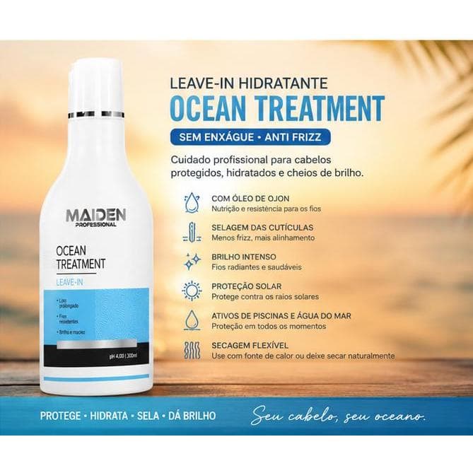 Leave-in Hidratante Ocean Treatment Maiden Professional 300ml