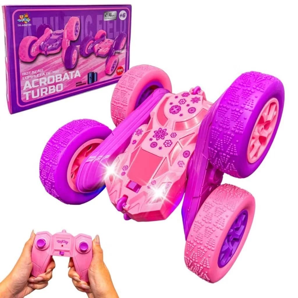 Carro Acrobata Infantil Controle Remoto Recarregável 360 Graus Brinquedo TK-AB6145