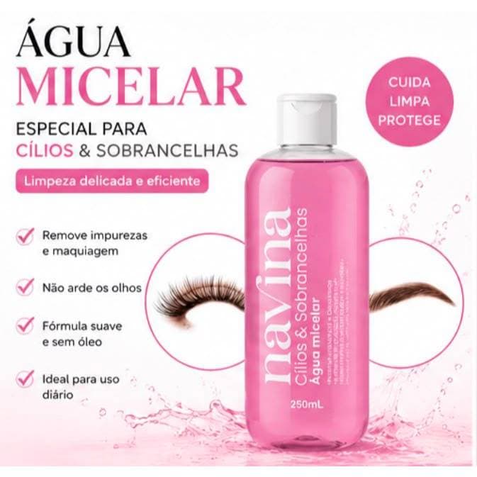 Água Micelar para Extensão de Cílios - Tônico Micelar Cílios e Sobrancelhas Nova Embalagem