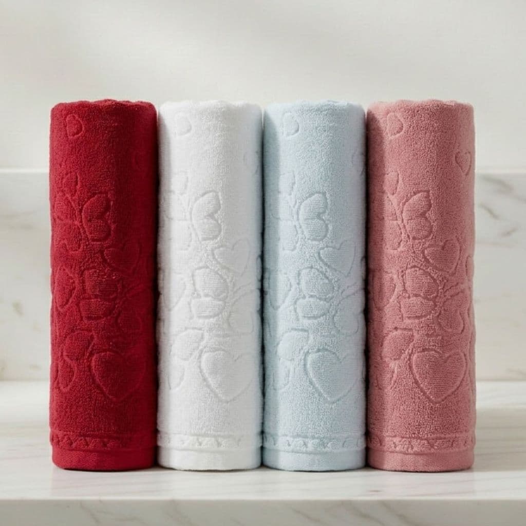 Toalha de Rosto 100% Algodão Toque Macio Aveludado Excelente Absorção Dohler Romance