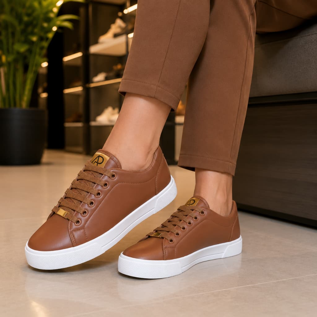 Tênis Feminino Casual Plataforma – Conforto Premium e Visual Sofisticado