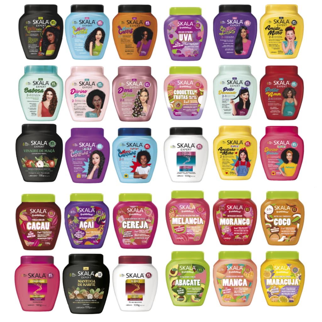 Kit C/ 6un Creme Skala Potes 1kg