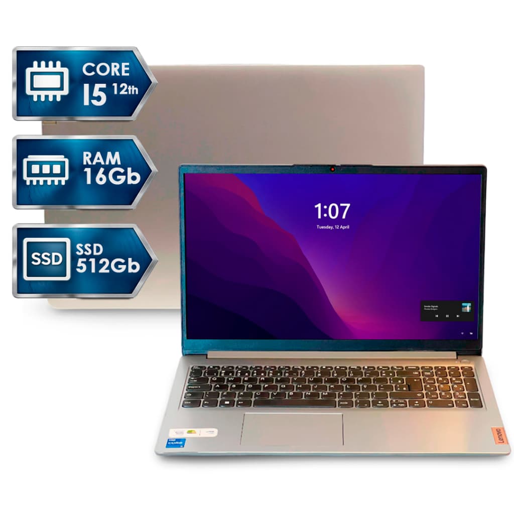 Notebook Lenovo IdeaPad i5 12ª Geração 16GB RAM SSD 512GB | Recondicionado