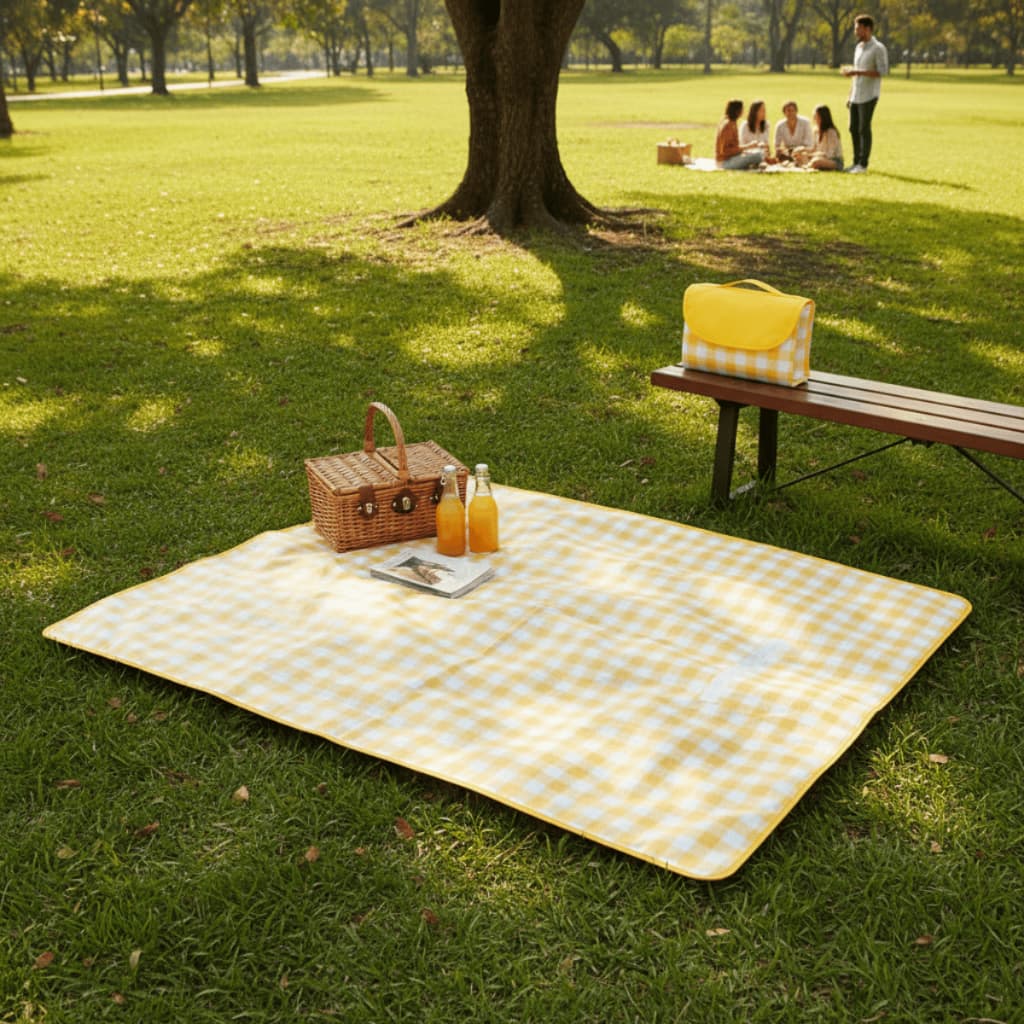 Toalha Camping Impermeável Dobrável 148x198cm Sortida