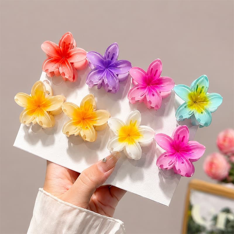 Kits 12/24/36/48 Peças do 6cm Grampos/Piranhas Cabelo Flor de Feriado de Praia