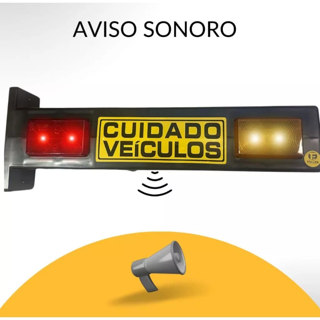 Sinalizador de Garagem Bip Preto Toller