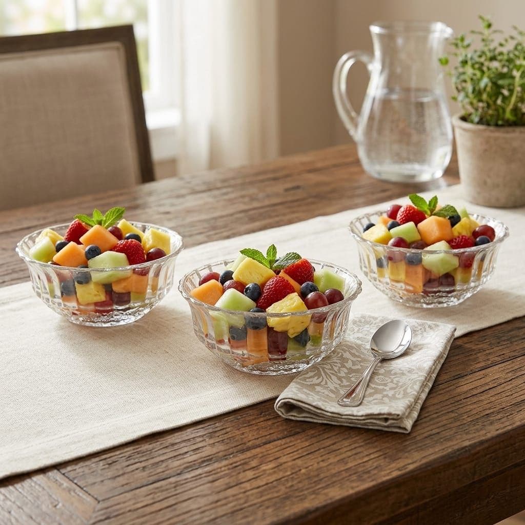 Conjunto de 3 Bowls de Vidro Alexa - Versatilidade e Elegância para Servir e Preparar