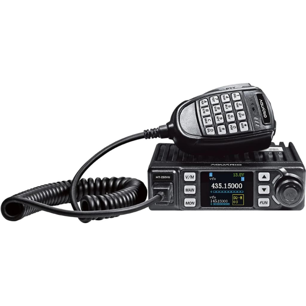 Rádio Transceptor Móvel VHF/UHF Alta Potência MT-250VU Aquario