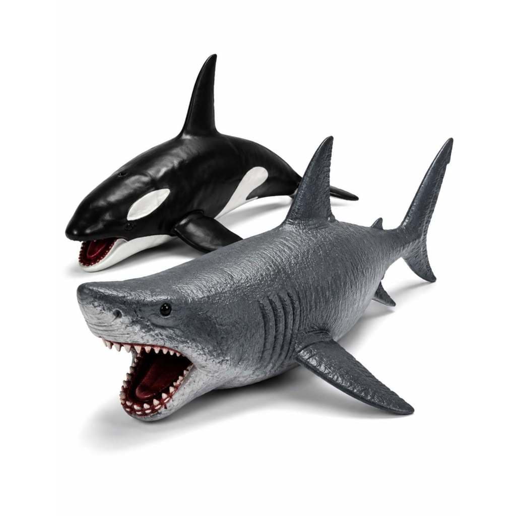Tubarão Orca de Brinquedo Infantil Megalodon 48cm Menino Menina