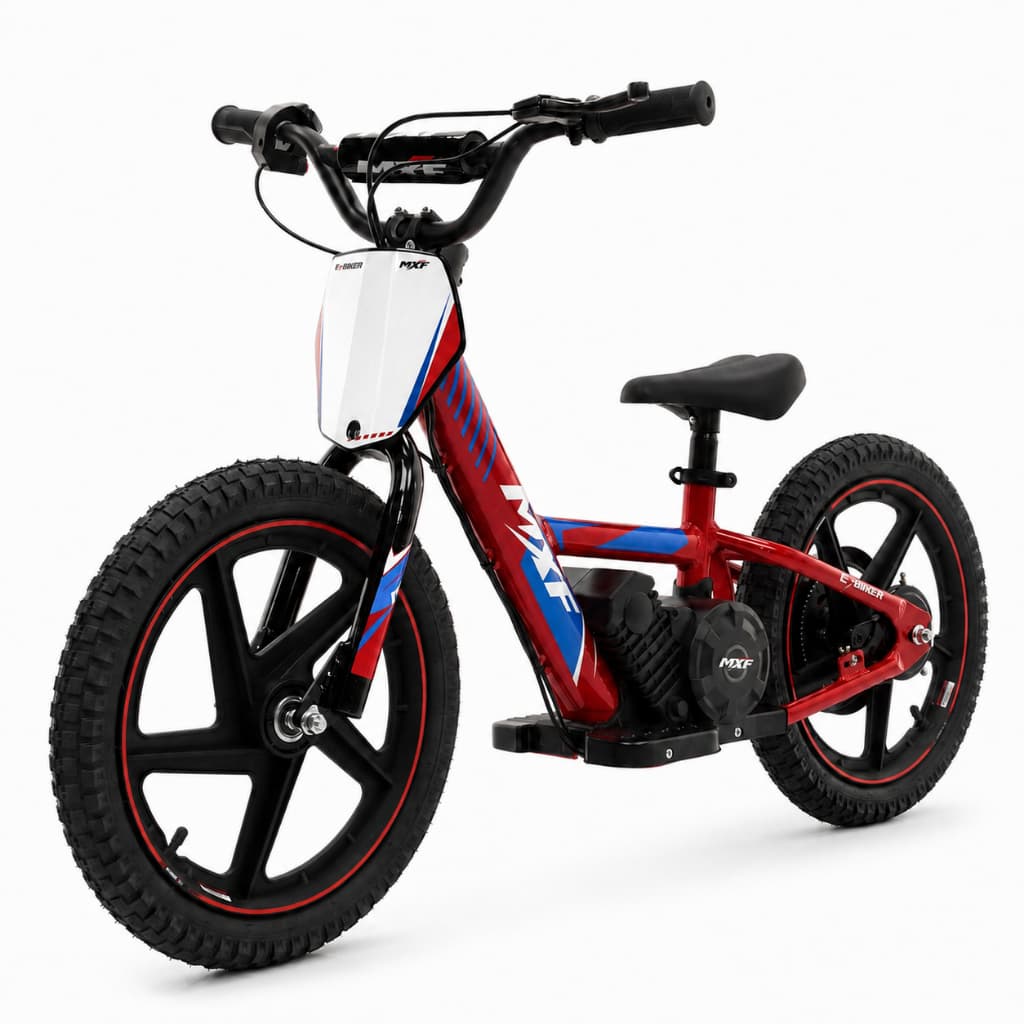 Bicicleta Elétrica Infantil E-Biker Aro 16 Equilíbrio Sem Pedal 24V 150W Bateria Removível Criança 40kg