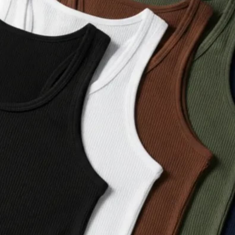 Kit 3 Regata Canelada Masculina Ribana Americana Slim