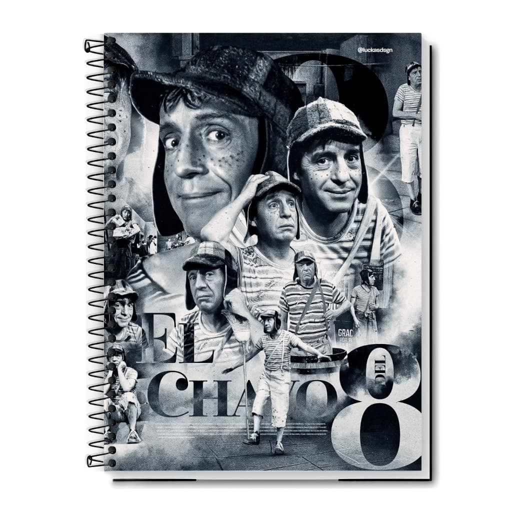 Caderno Universitário Chaves | El Chavo | Capa Dura & Espiral 1,10,15 e 20 Matérias