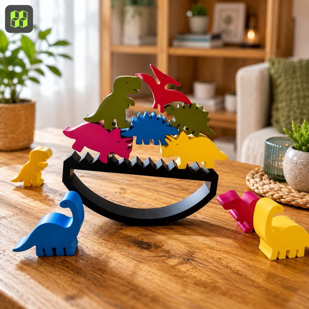 kit brinquedo jogo de equilibrio dinossauro educativo cordenaçao motora