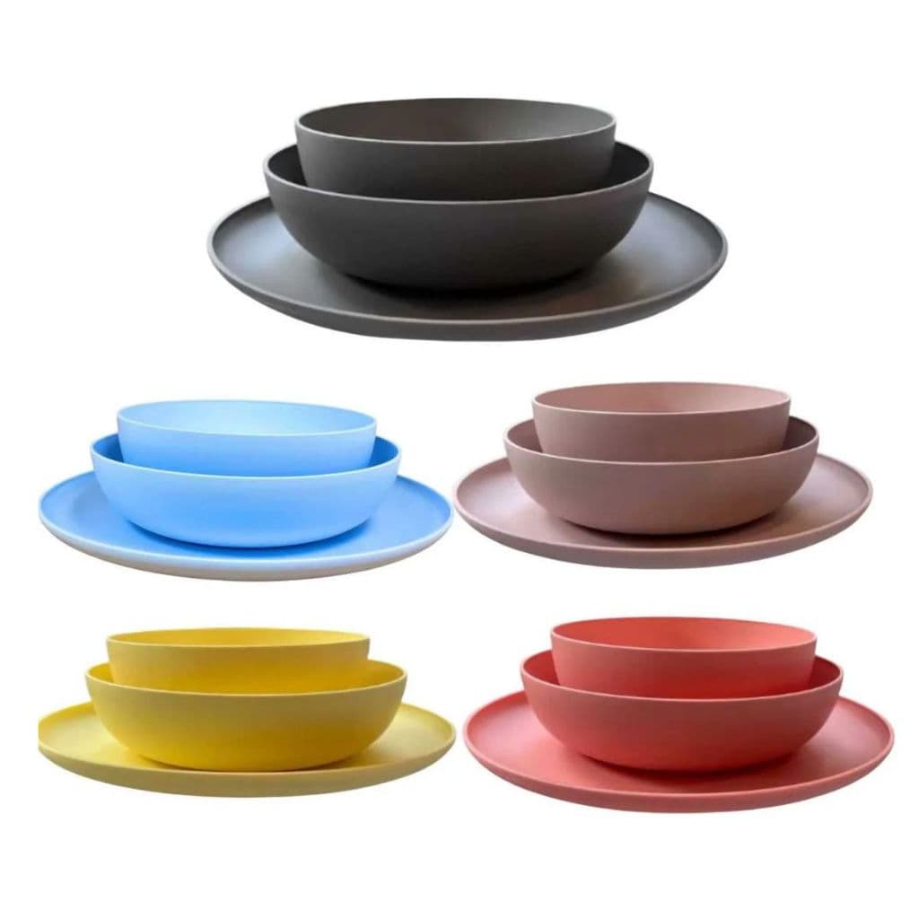 Kit 3 Pratos Bowl Tigela Cor Fundo Raso Cozinha Plastico