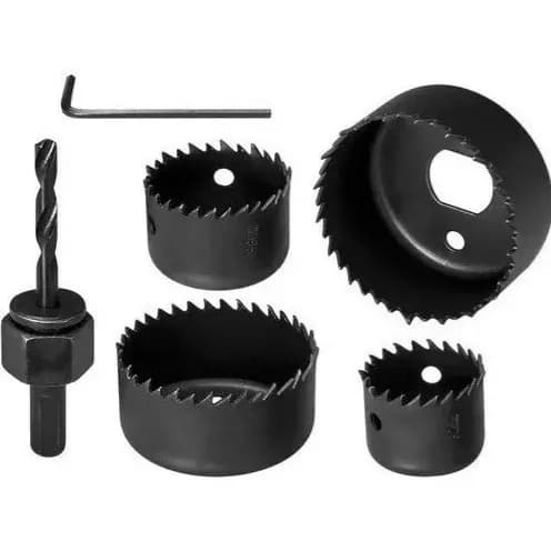 Jogo Serra Copo Kit 6 Peças - Forro- Pvc- Madeira -plástico
