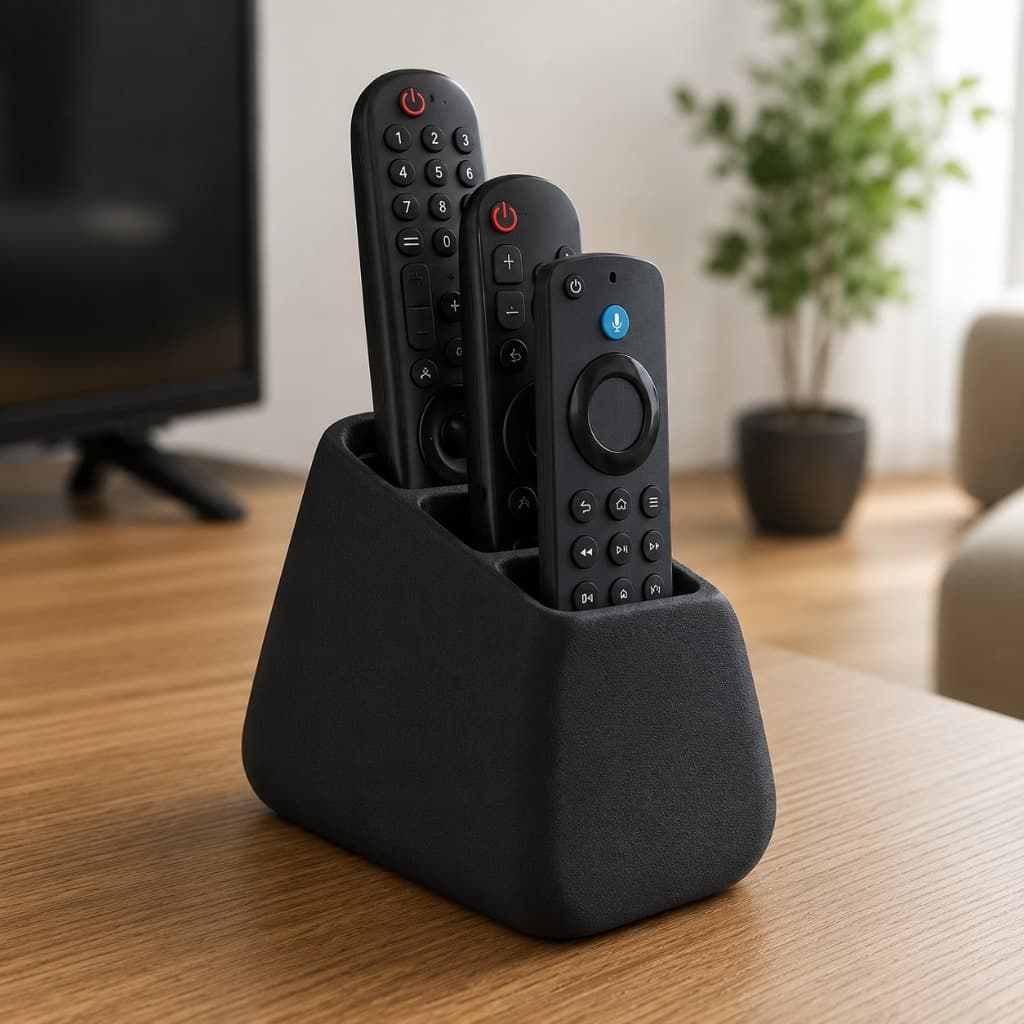 Porta Controle Remoto TV Ar Condicionado Organizado Duplo/Triplo Moderno Sala Quarto Escritório