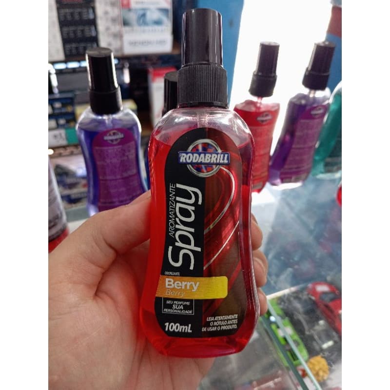 Aromatizante Automotivo Spray Berry 100ml Rodabrill Aroma Doce