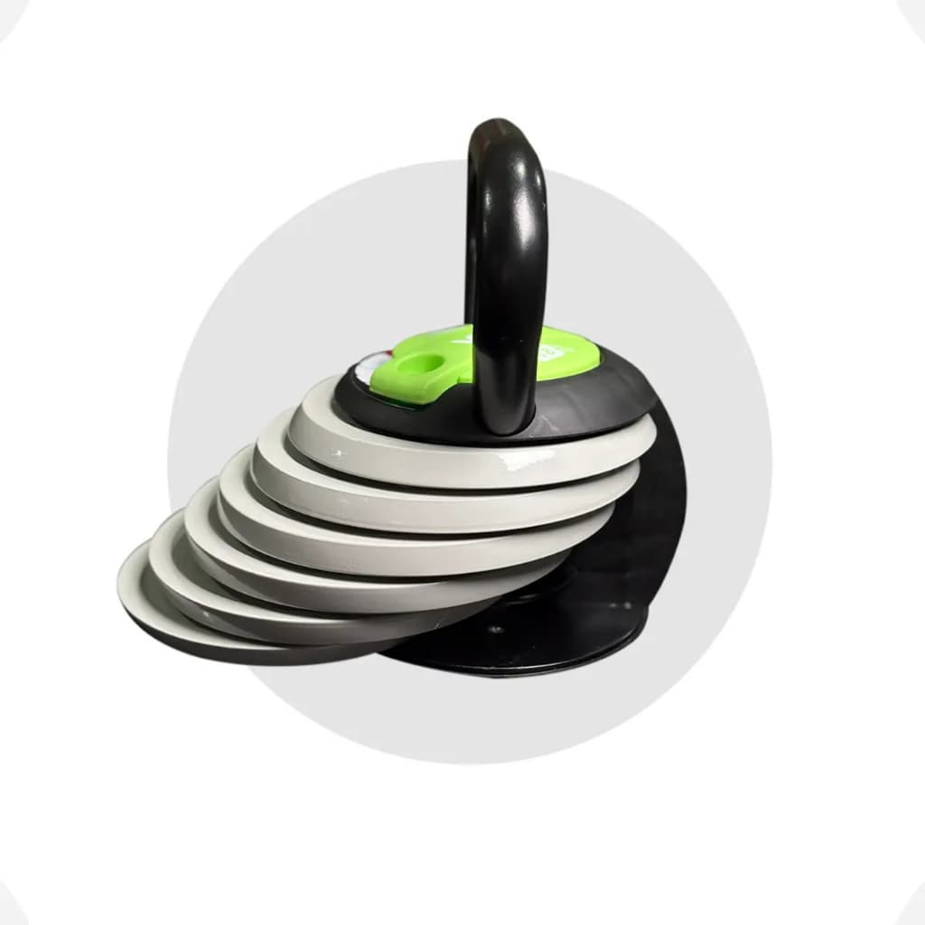 Kettlebell Ajustável Winnek 18kg Aço e Borracha Para Treino Funcional