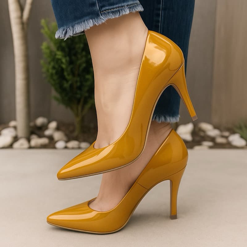 Scarpin Salto Alto Fino 8cm – Elegância e Conforto para Todas as Ocasiões