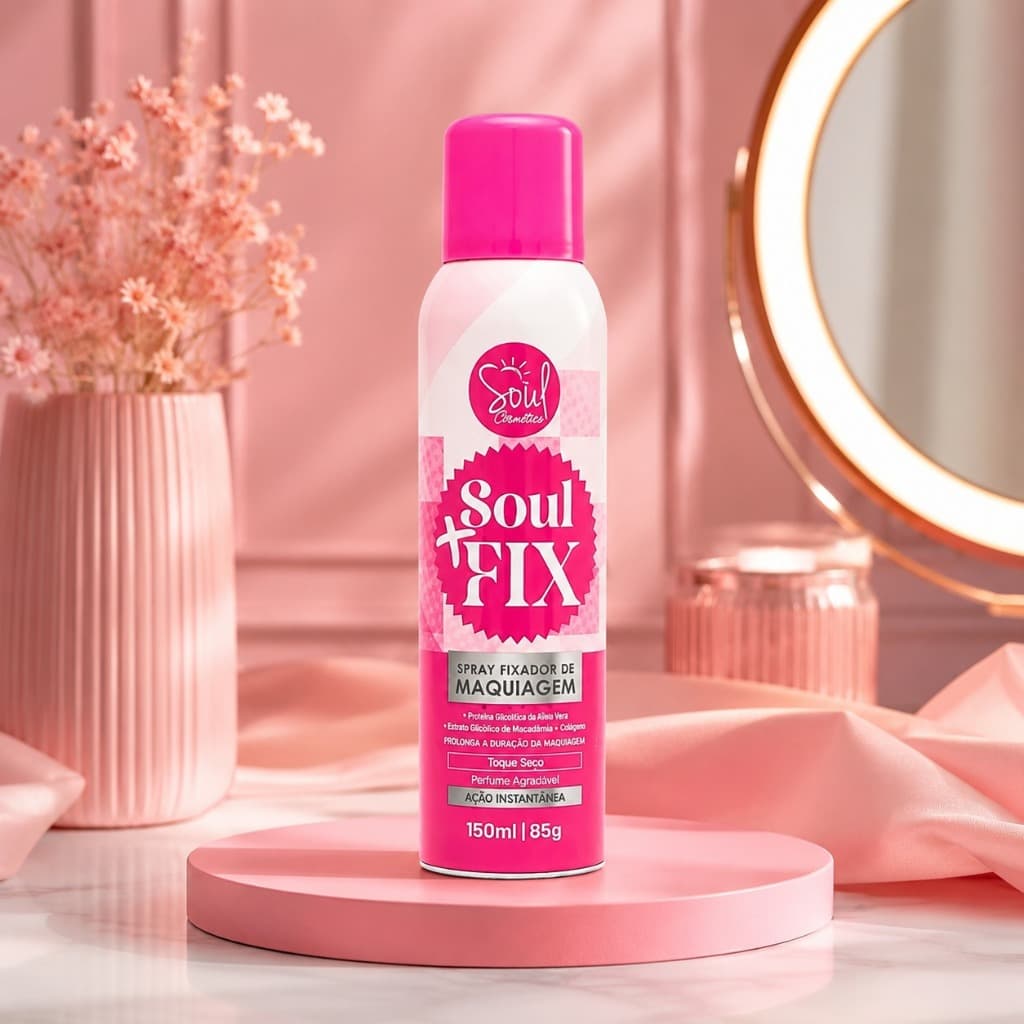 Fixador de Maquiagem Soul Fix 150ml | Prolonga a Duração da Make