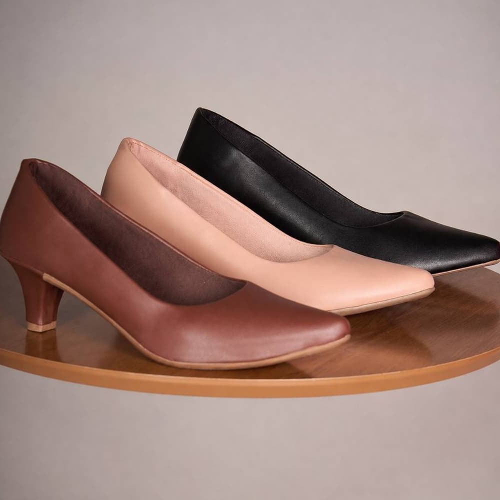 Scarpin Feminino Madame Bico Fino Salto Médio 6cm Sapato Social Moda Evangélica Gospel Macio Trabalh