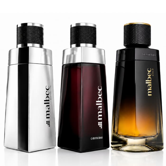 Perfumes Masculinos Malbec 3 Importado com Essência Intensa Fixação Prolongada