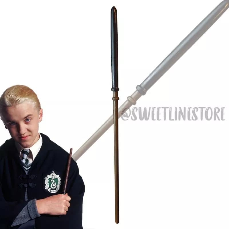 VARINHA ARTESANAL DRACO MALFOY EM BISCUIT SAGA HARRY POTTER
