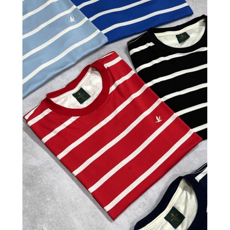 Camiseta Listrada Brooks Masculina Casual Premium Estilo / Tendência