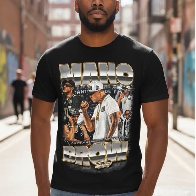 Camisa Masculina Mano Brown Camiseta 100% Algodao 30.1 Lançamento 2026
