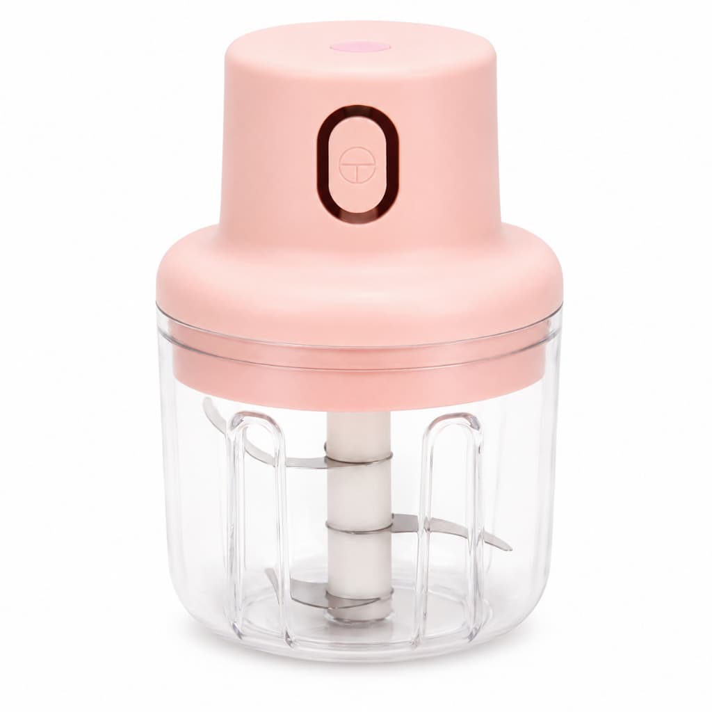 Mini Processador Elétrico USB Sem Fio 250ml Triturador Alho Cebola Legumes Mini Chopper Recarregável