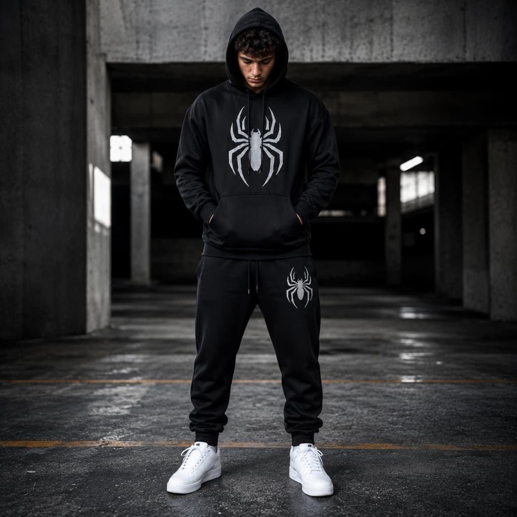 Conjunto Moletom Aranha Spider Homem Aranha Moletom Flanelado Qualidade Premim  Blusa de Frio com Capuz e Calça  Moletom