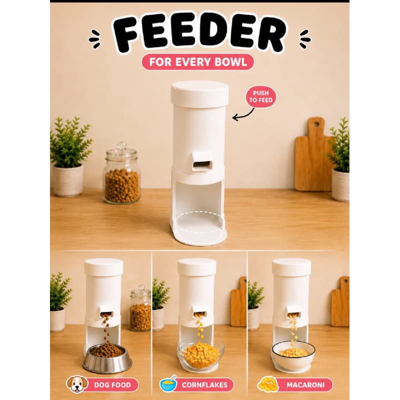 Comedouro de Abastecimento Semi Automático para Cães e gatos