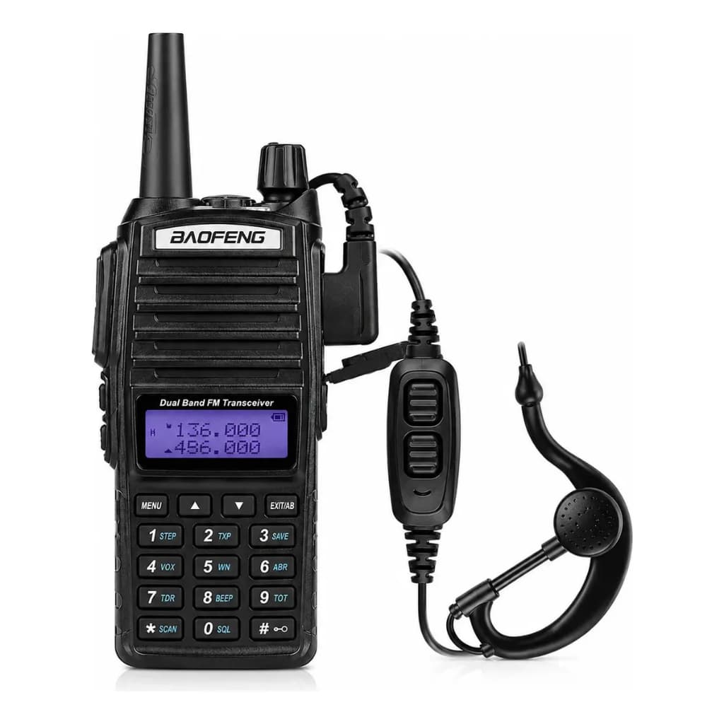 Rádio Comunicador Baofeng UV-82 5W Dual Band VHF/UHF/FM