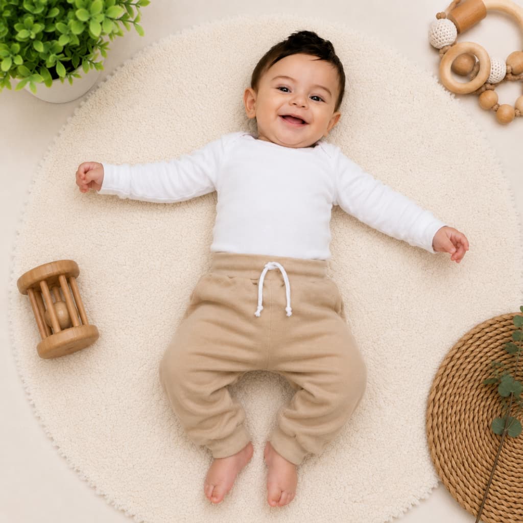 Kit 3 Calças Conton Premium Com Cós Anticólica E Punho Bebe