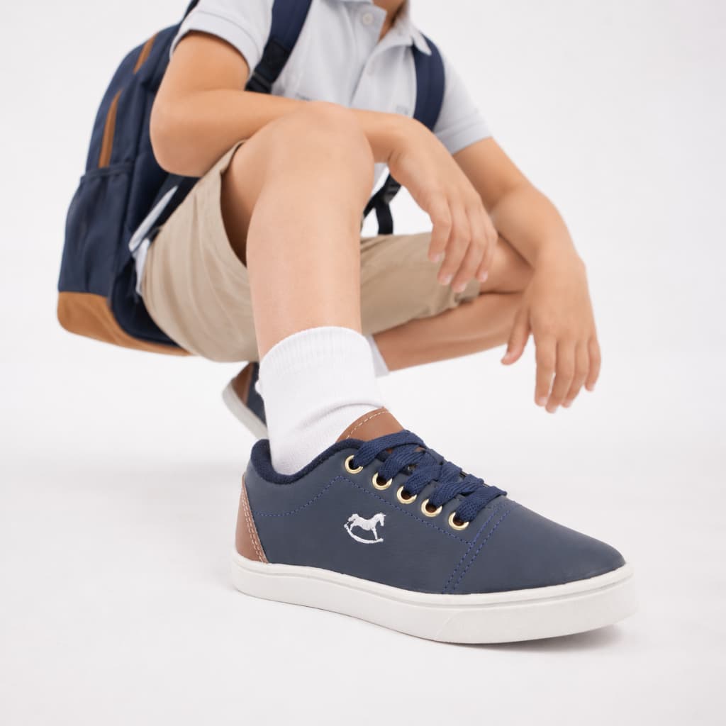 Sapatênis Azul Menino Infantil | Ideal Para Escola, Passeios e Momentos Especiais | COMPRE JÁ