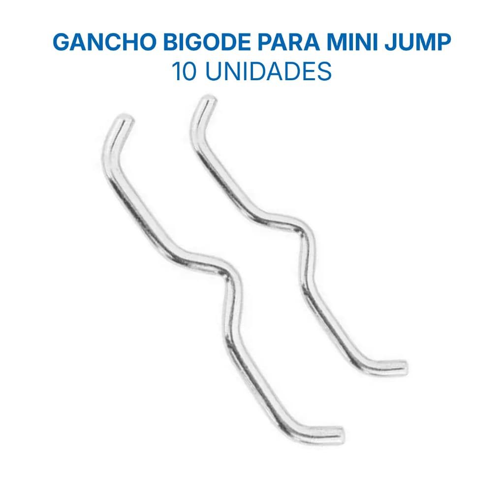 Kit Ganchos Bigode Para Cama Elástica Mini Jump