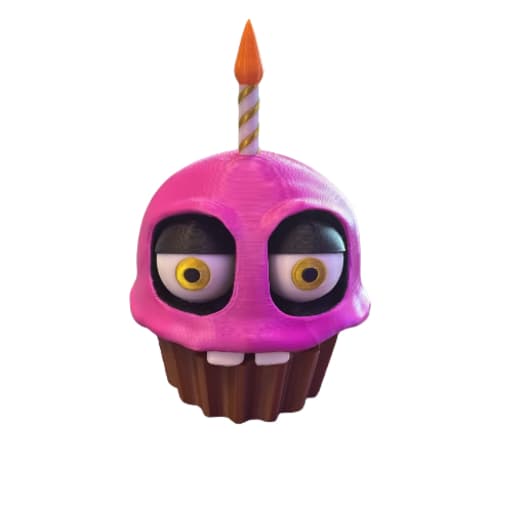 Cupcake Five Nights at Freddy's 15cm em Impressão 3D | FNAF | Colecionável | Decoração Geek