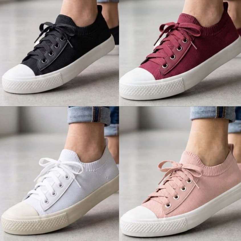 Tênis Meia Feminino Casual Confortável Calce Fácil Star Confortável Estiloso Dia a dia