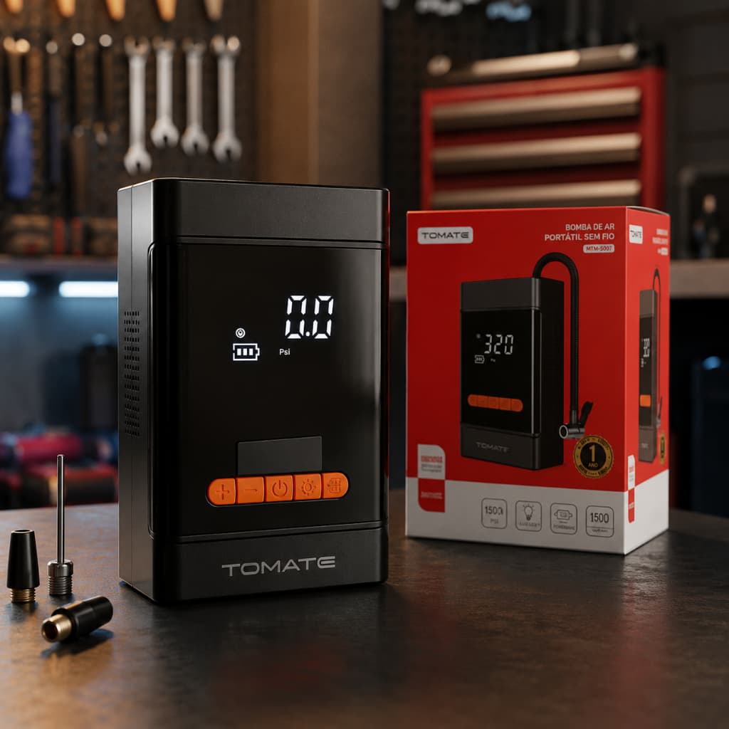 Bomba de Ar Inteligente Digital Portátil 153Psi